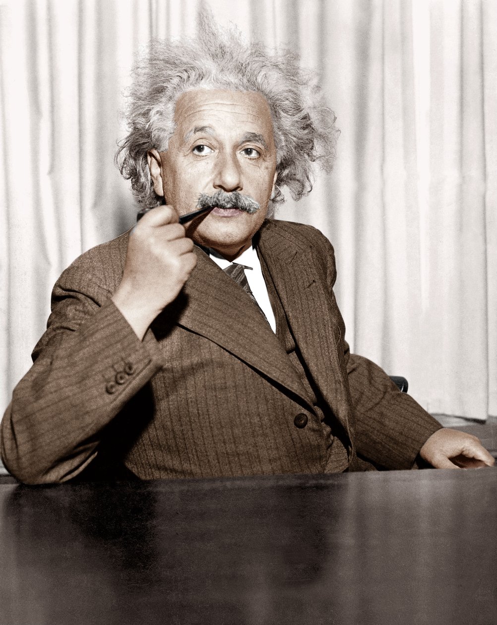 Albert Einstein em Princeton, EUA de Unknown photographer