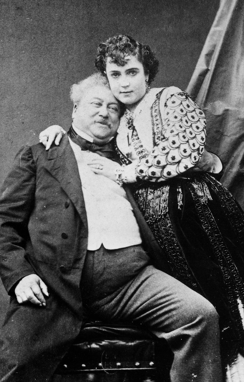 Alexandre Dumas e Adda Mellen de Unknown photographer
