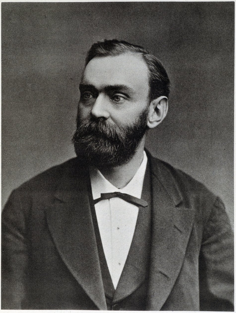 Alfred Nobel aos 50 anos de idade - fotografia de Unknown photographer