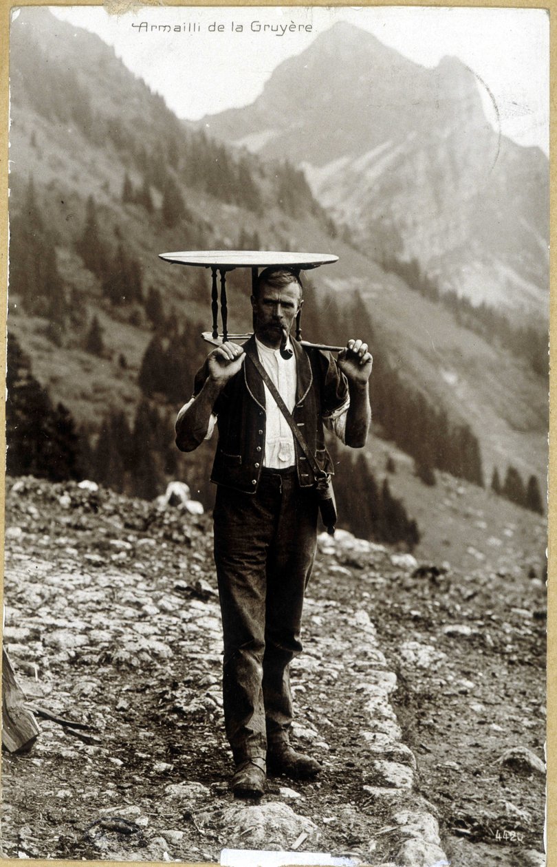 Armailli de la Gruyère - cartão postal, final do século XIX de Unknown photographer