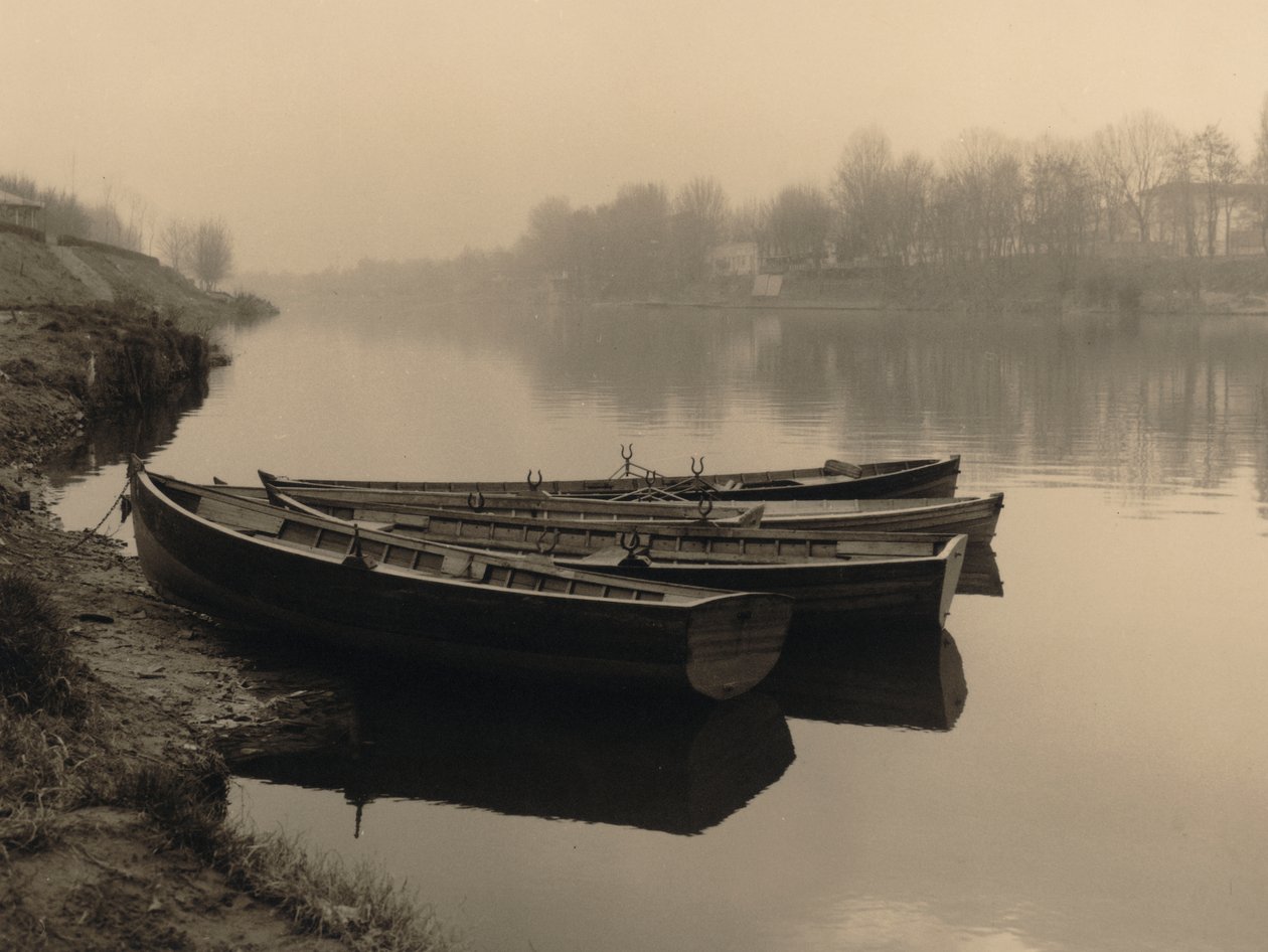 Barcos no Arno, Florença de Unknown photographer