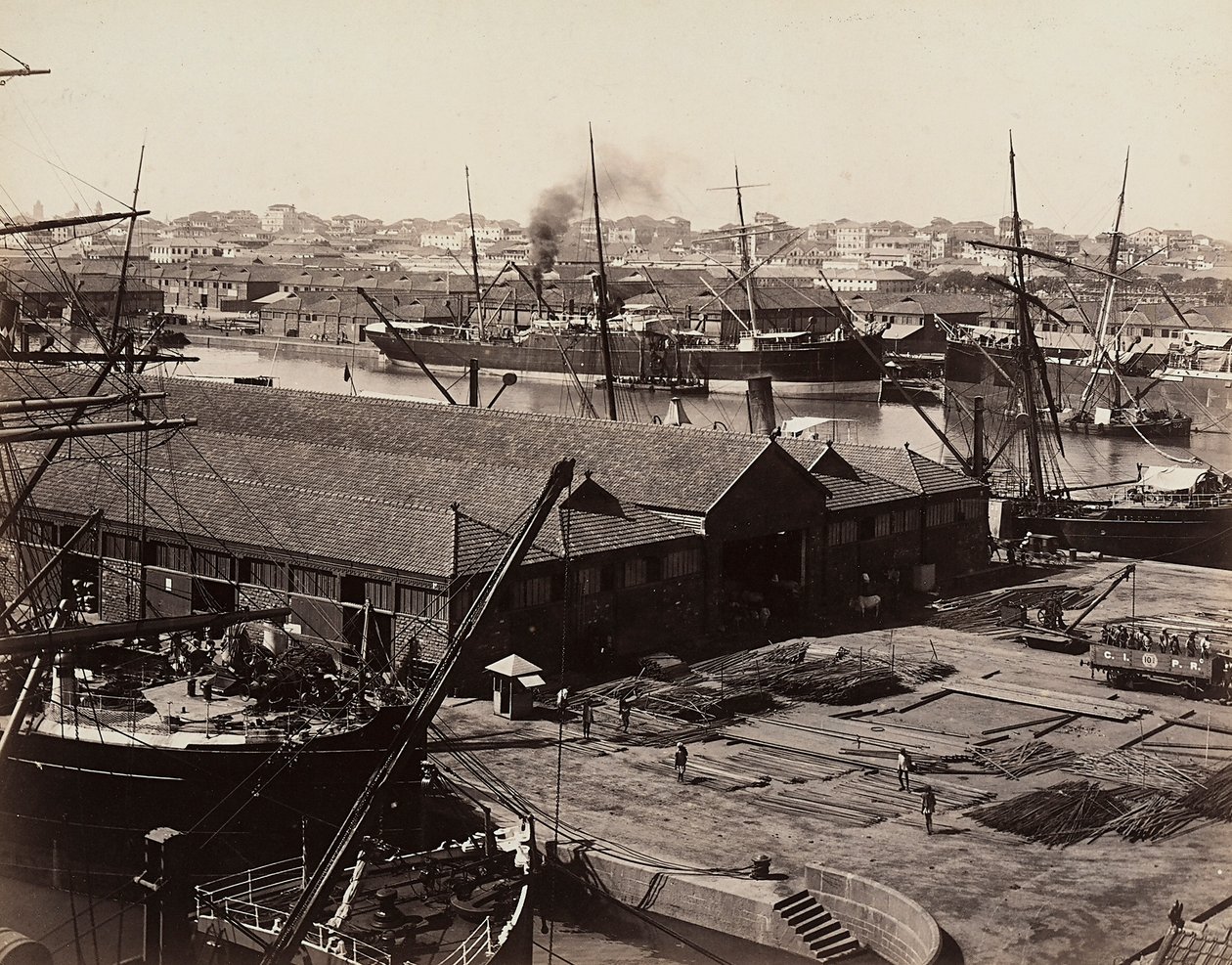 Porto de Bombaim, Índia de Unknown photographer