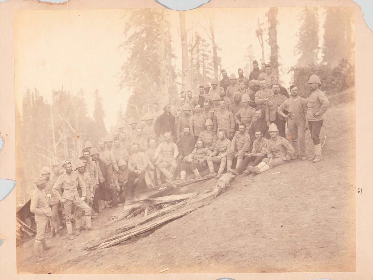 Oficiais britânicos, Black Mountain Expedition de Unknown photographer