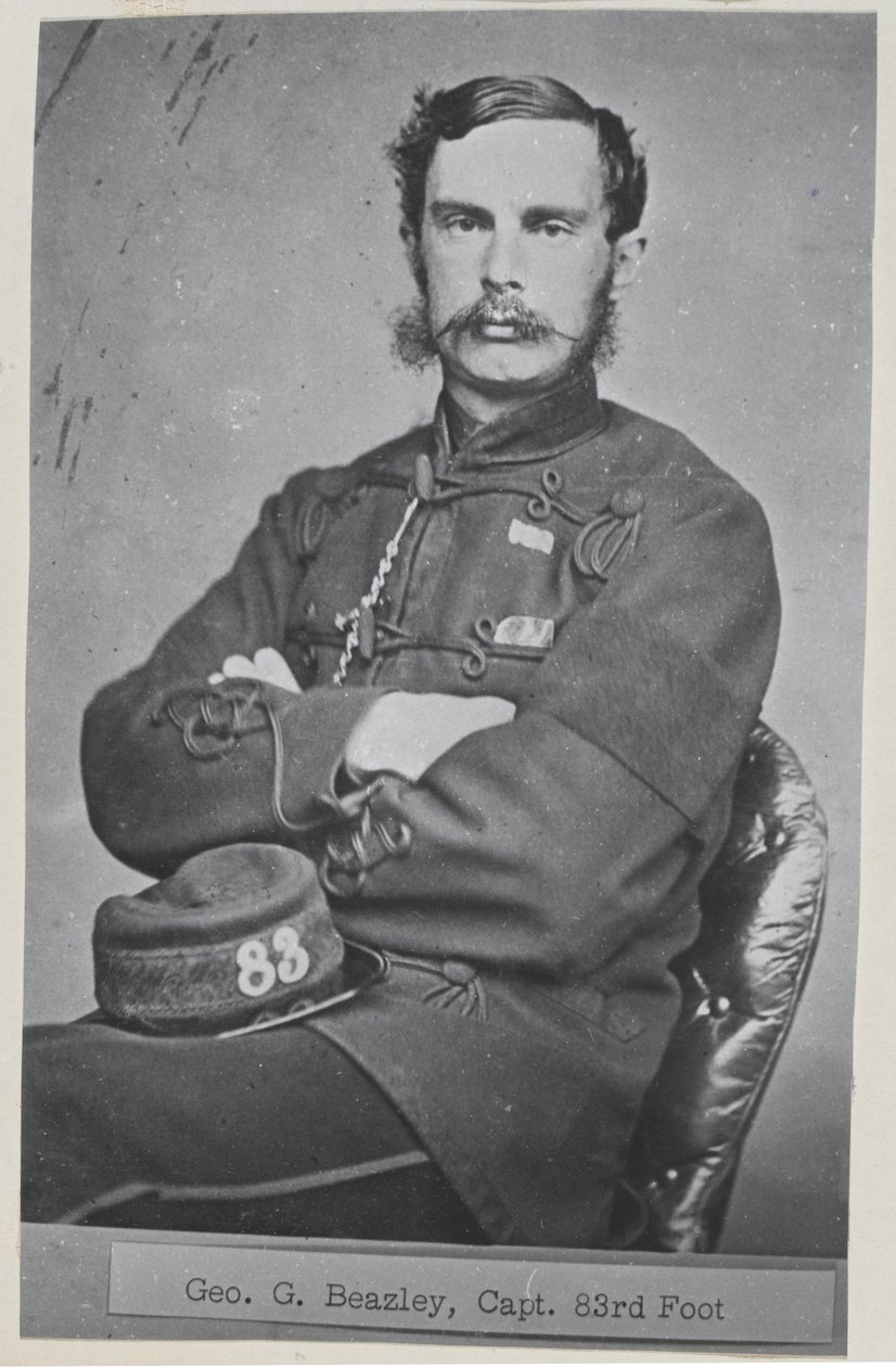 Capitão George G Beazley, 83º Regimento de Pé (Condado de Dublin) de Unknown photographer
