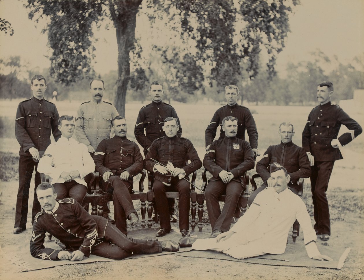 Cabo de C Companhia, 1º Batalhão Regimento de Bedfordshire, 1890 por volta de de Unknown