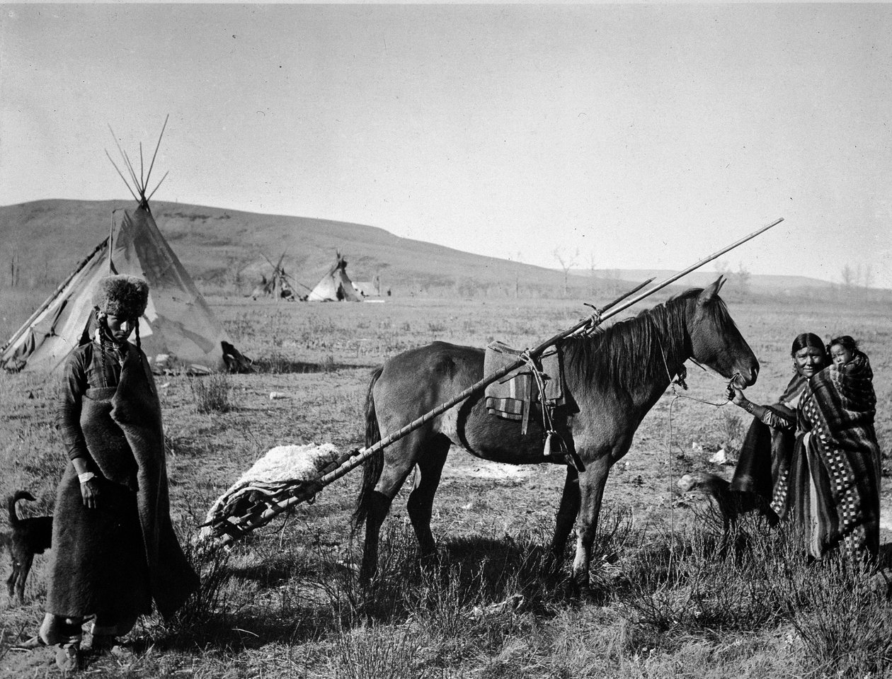 Família Cree Indian do Canadá de Unknown photographer