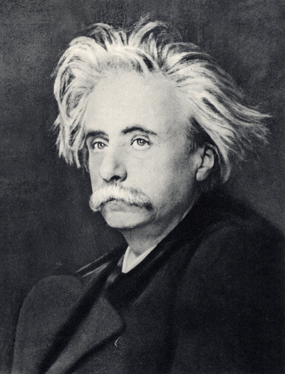 Edvard (Hagerup) Grieg (1843-1907) compositor norueguês (fotografia a preto e branco) de Unknown photographer