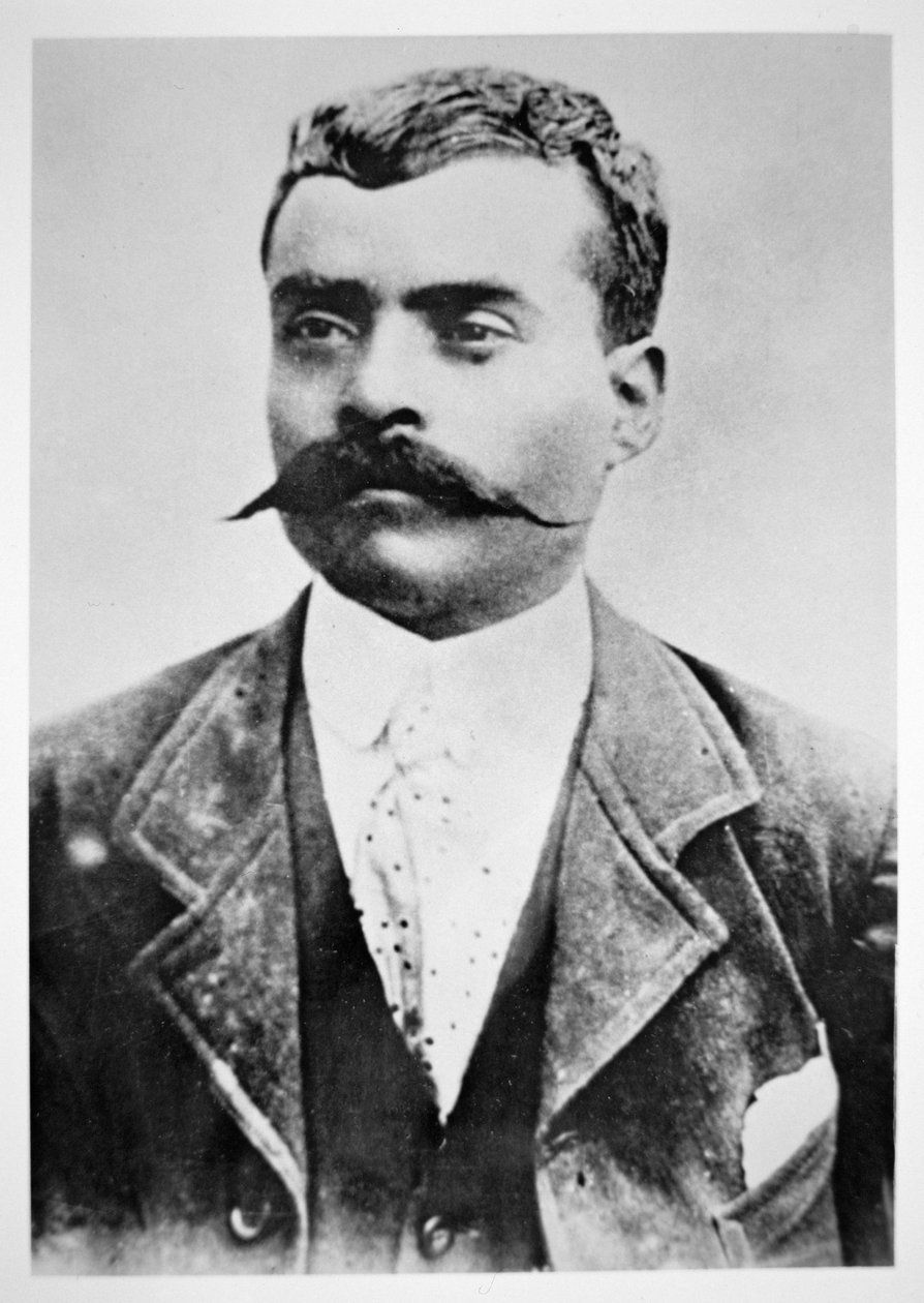Emiliano Zapata (fotografia a preto e branco) de Unknown photographer