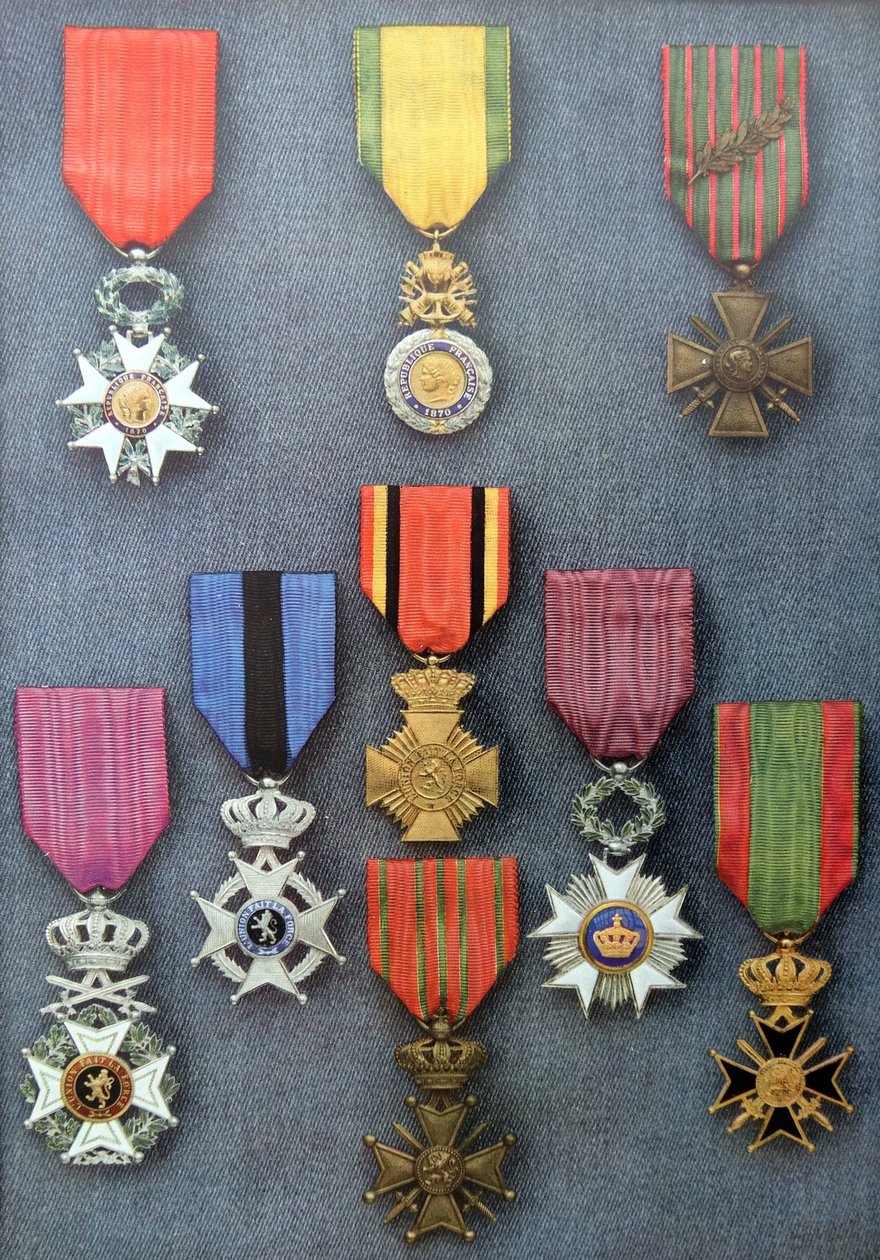 Medalhas militares francesas e belgas de Unknown photographer