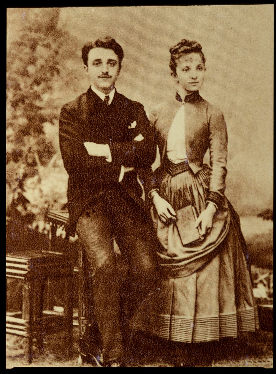 Georges e Jeanne Hugo (Filhos pequenos de Victor Hugo) de Unknown photographer