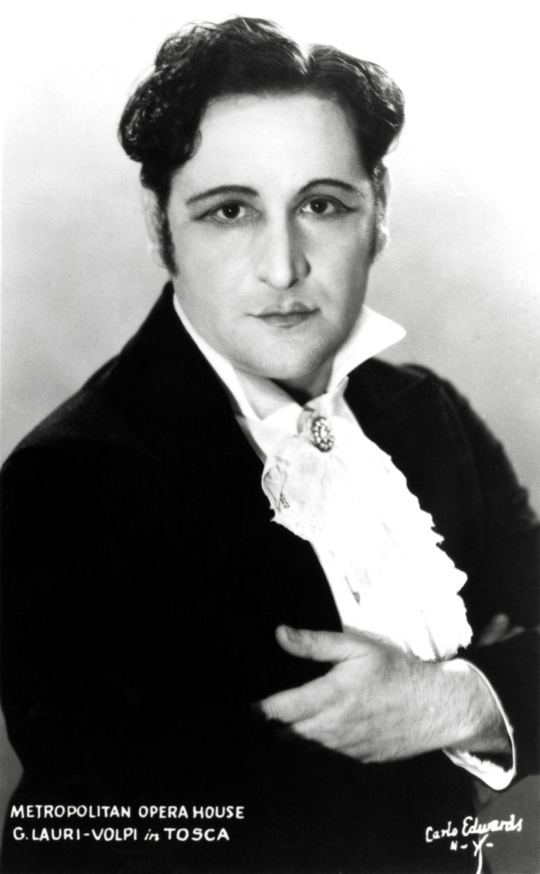 Giacomo Lauri-Volpi em "Tosca" - na Metropolitan Opera House, Nova Iorque de Unknown photographer