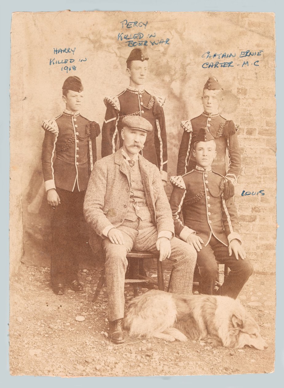 Retrato de grupo de William Carter com seus filhos de Unknown photographer