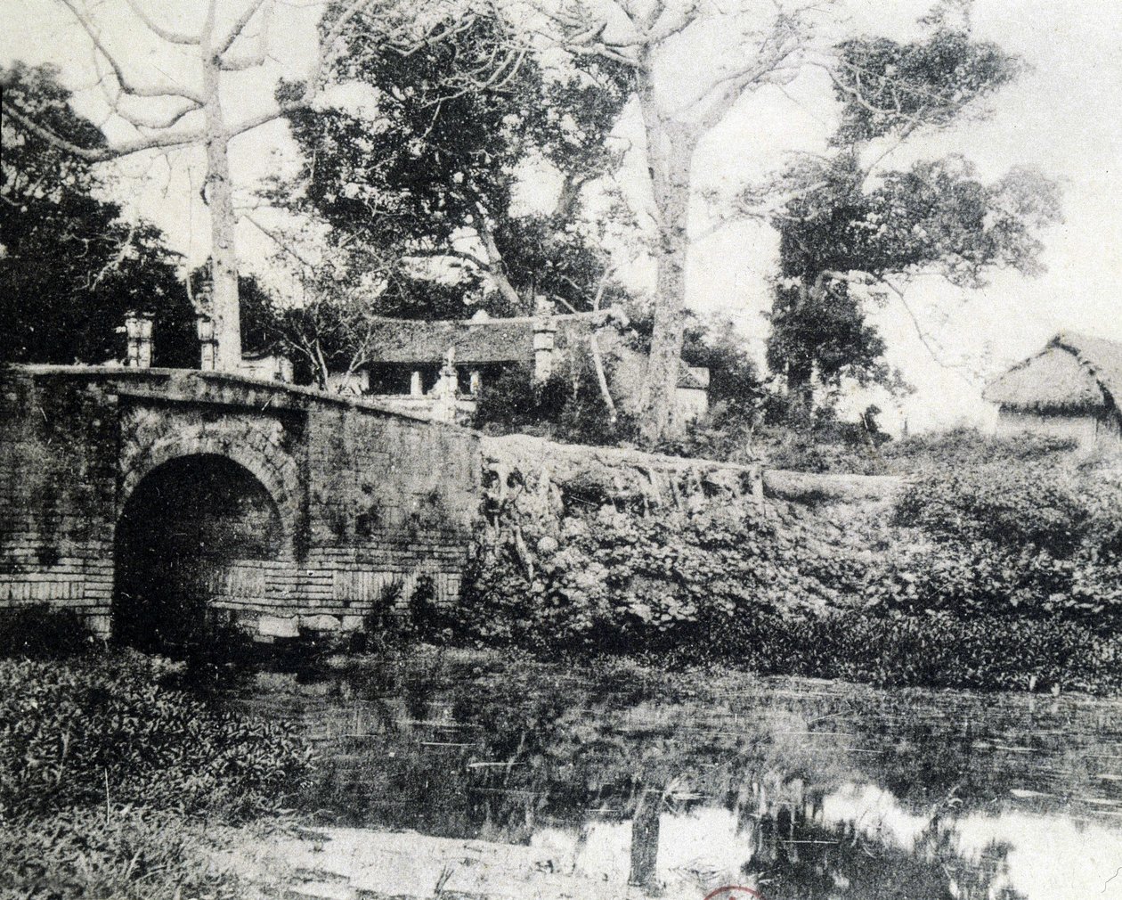 Hanoi, a Ponte de Papel em 1883. de Unknown photographer