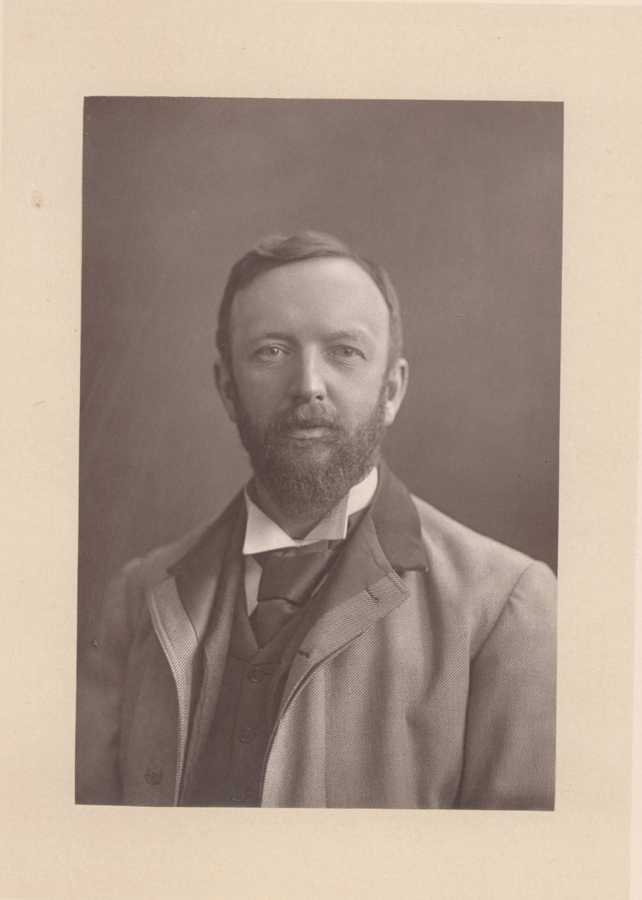 Henry Arthur Jones (1851-1929) Dramaturgo inglês (fotografia a preto e branco) de Unknown photographer