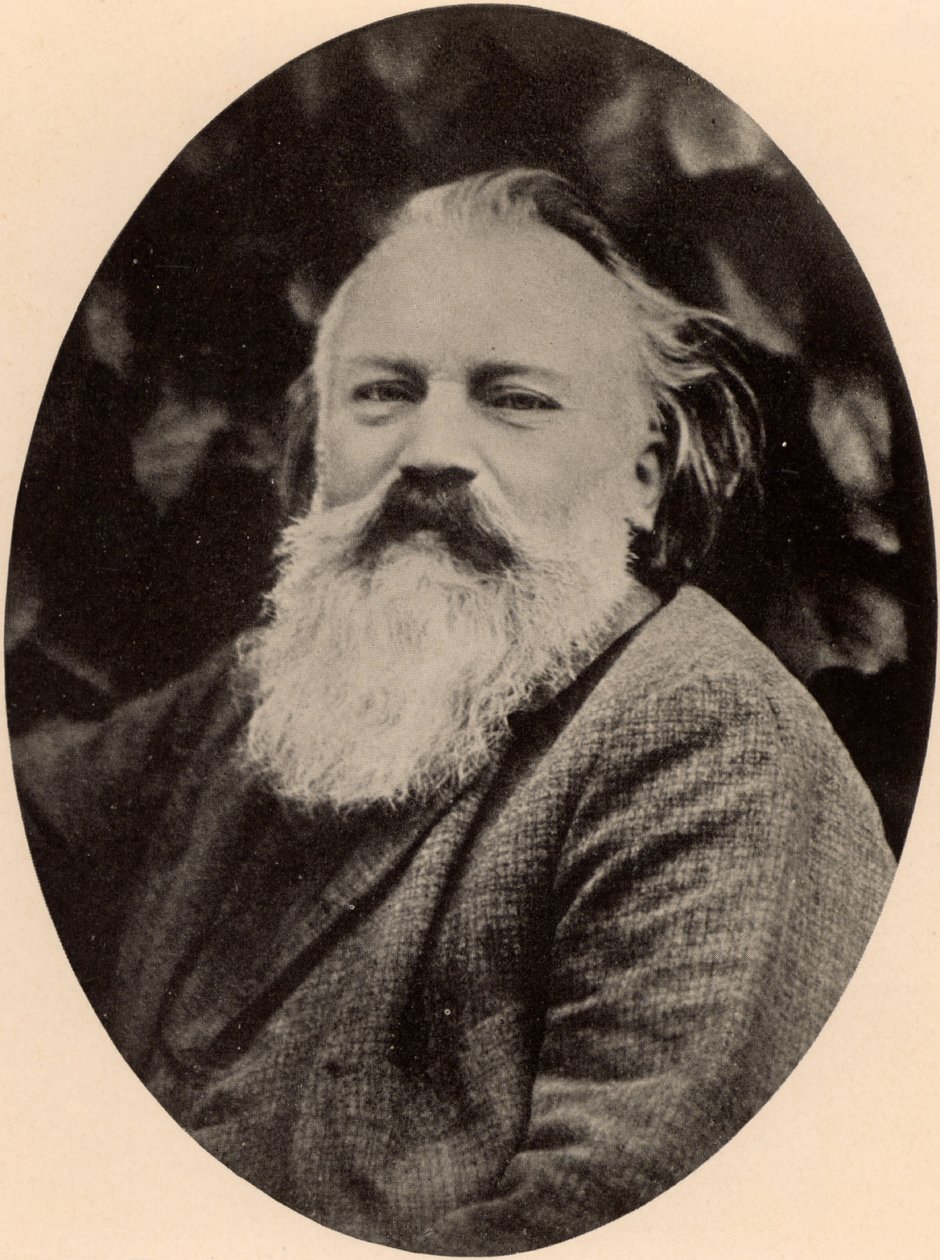 Johannes Brahms (1833-1897) Compositor alemão de Unknown photographer