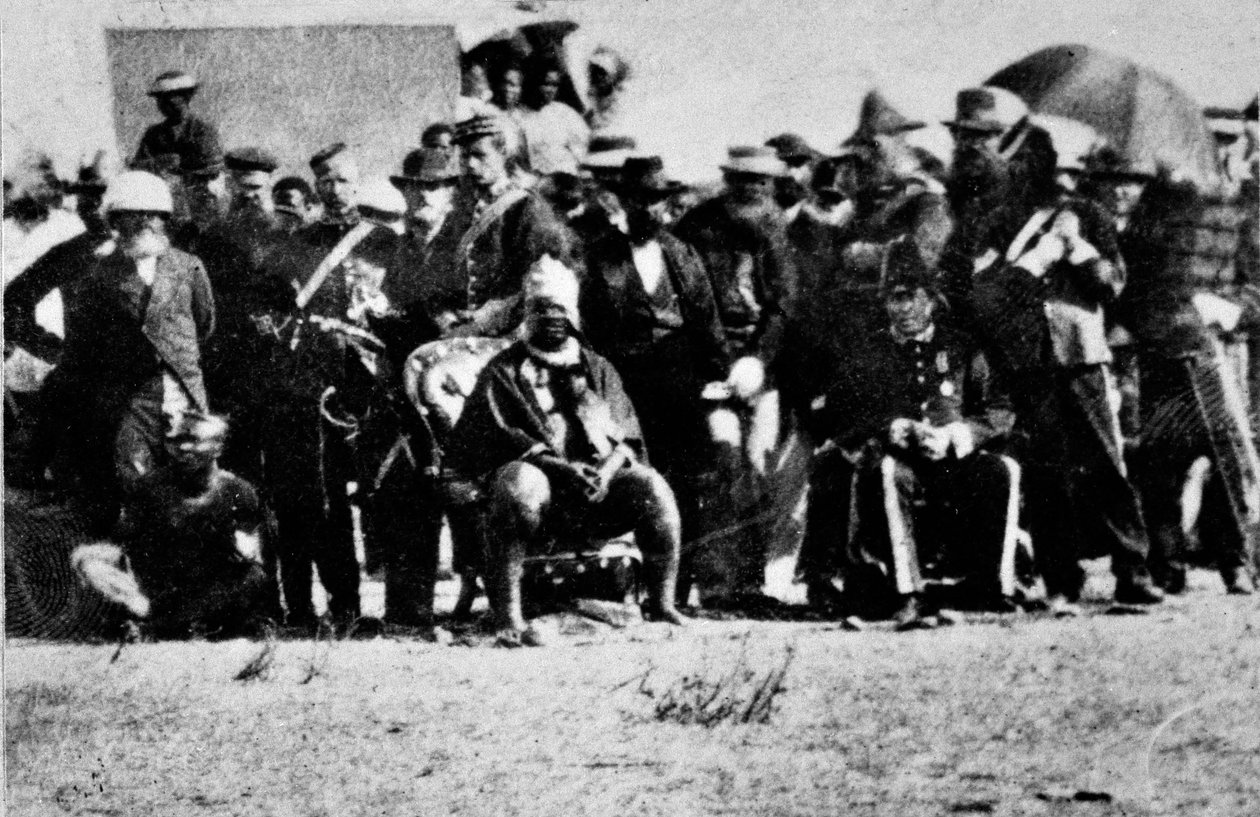 Rei Cetshwayo S Coroação em 1 de setembro de 1873 de Unknown