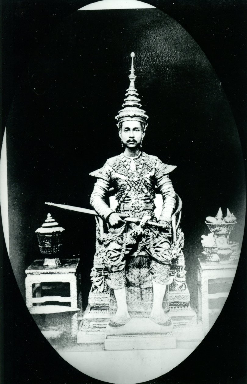 Rei Chulalongkorn, c.1880 (foto a p/b) de Unknown photographer