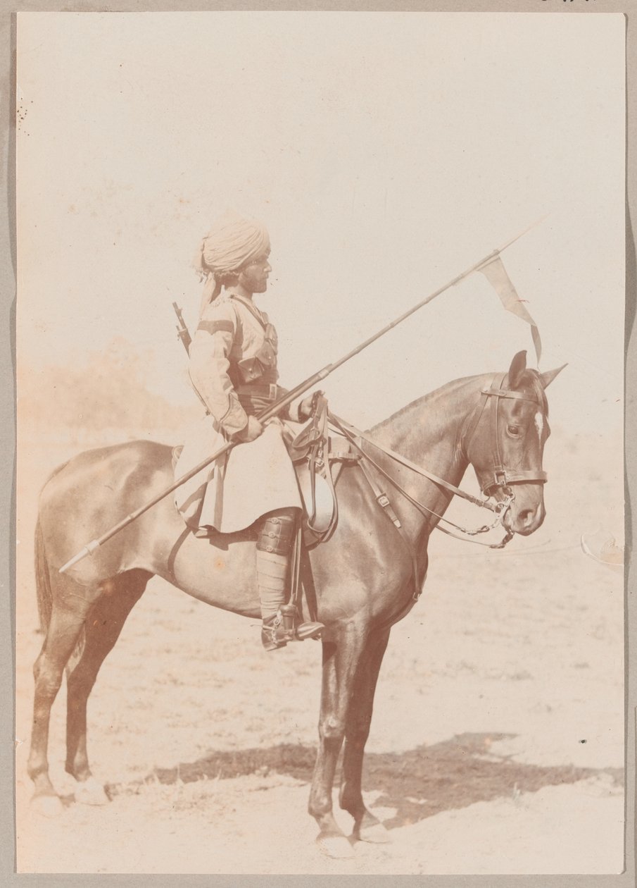 Lance Daffadar Sultão Khan, Cavalaria Indiana, ordem de perfuração, Delhi de Unknown photographer