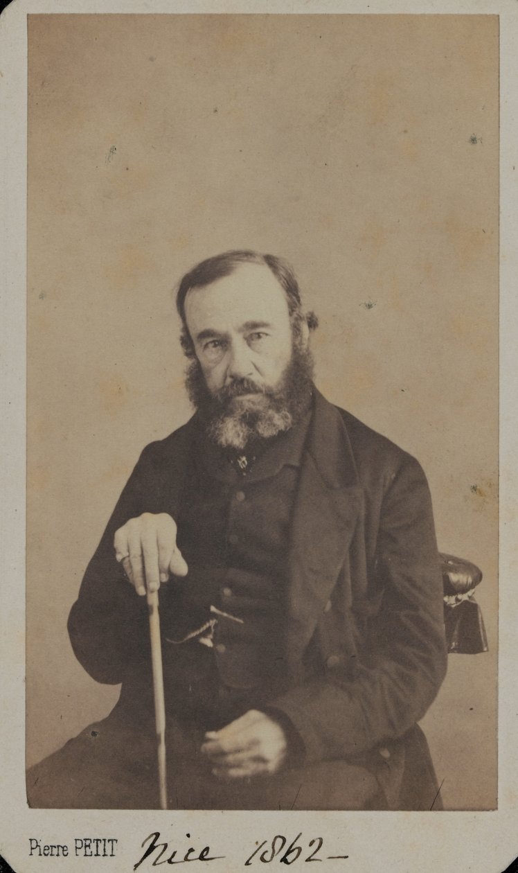 Tenente-General Sir James Outram em roupas civis, Nice, 1862 de Unknown