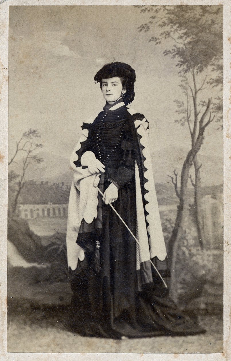 Maria Sophie da Baviera - 1861 - Retrato de Marie-Sophie (Marie Sophie) Amelie, Duquesa na Baviera e Rainha das Duas Sicilias (1841 1925) de Unknown photographer