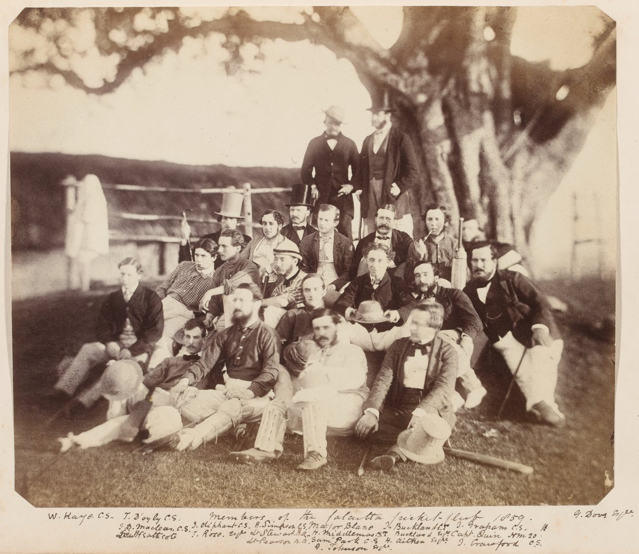Membros do Clube de Críquete de Calcutá, 1859 de Unknown