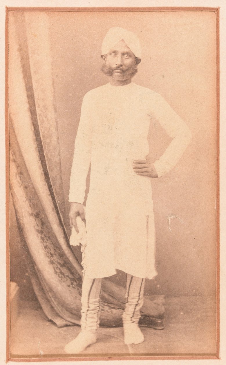 Misr Kanouji Lal, o índio que ajudou a evasão de Thomas Kavanagh no Cerco de Lucknow, 1857 por volta de 1857 de Unknown photographer
