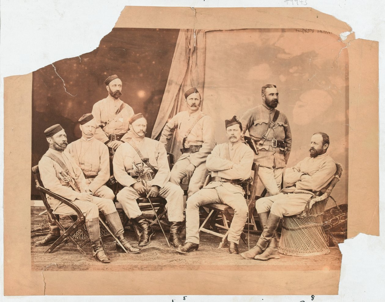 Oficiais do 4º Regimento de Goorkha, 1879 de Unknown