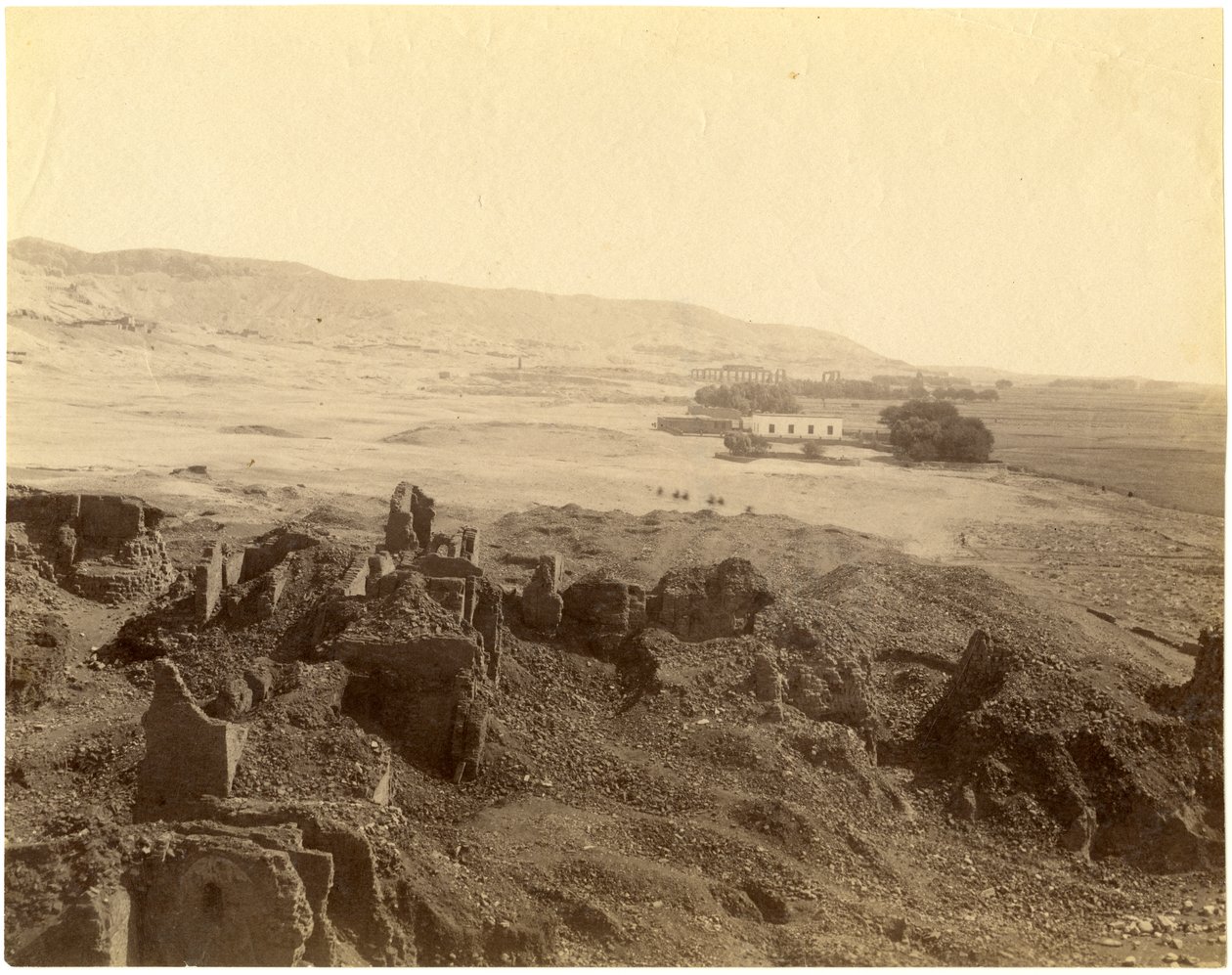 Vista panorâmica do Vale dos Reis, Egipto de Unknown photographer