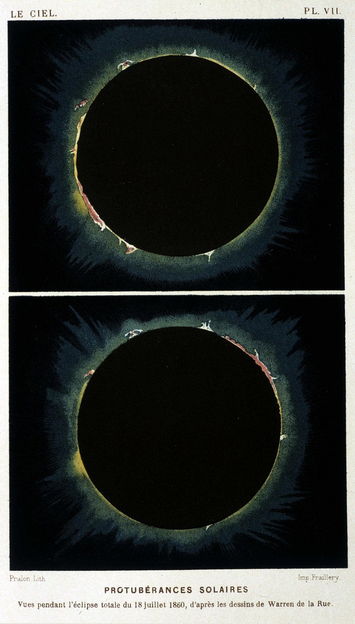 Fotografia do eclipse total do Sol a partir de 18 de julho de Unknown photographer