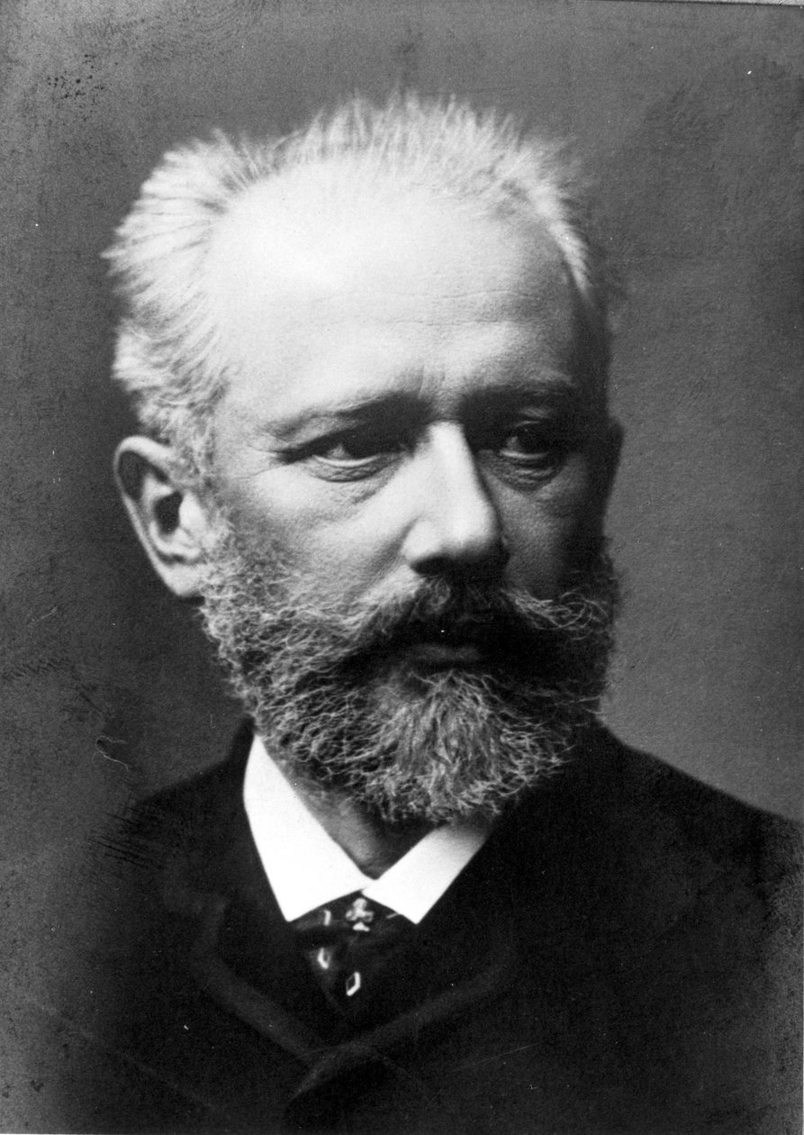 Piotr ou Petr Ilyich Tchaikovsky (1840 - 1893), compositor russo. Fotografia do século XIX. de Unknown photographer