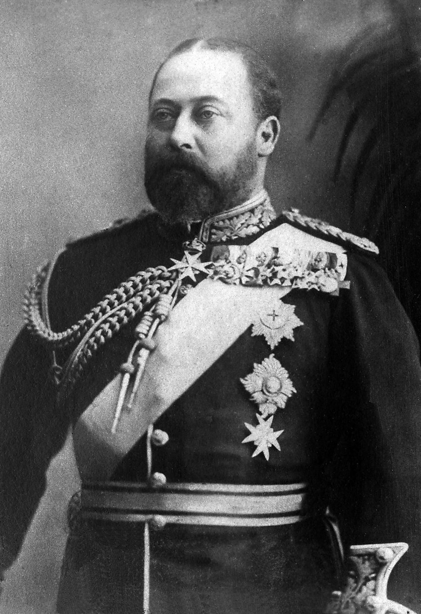 Retrato de Alberto Eduardo, Príncipe de Gales, então Rei de Inglaterra da Grã-Bretanha e Irlanda sob o nome de Eduardo VII (1841-1910). de Unknown photographer
