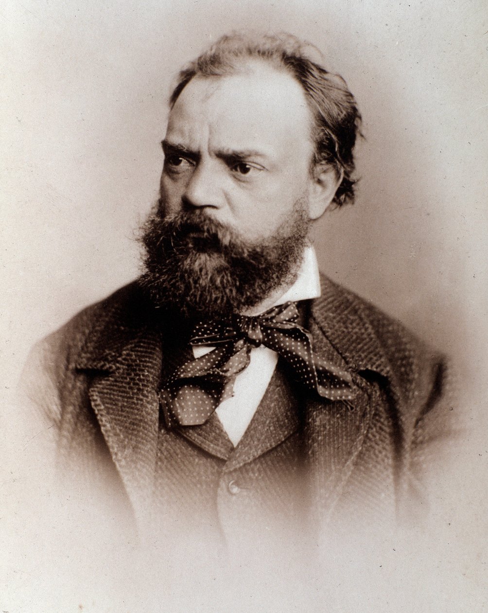 Retrato de Antonin Dvorak (1841-1901) Compositor inglês do século XIX. Bolonha, museo civico bibliografico de Unknown photographer