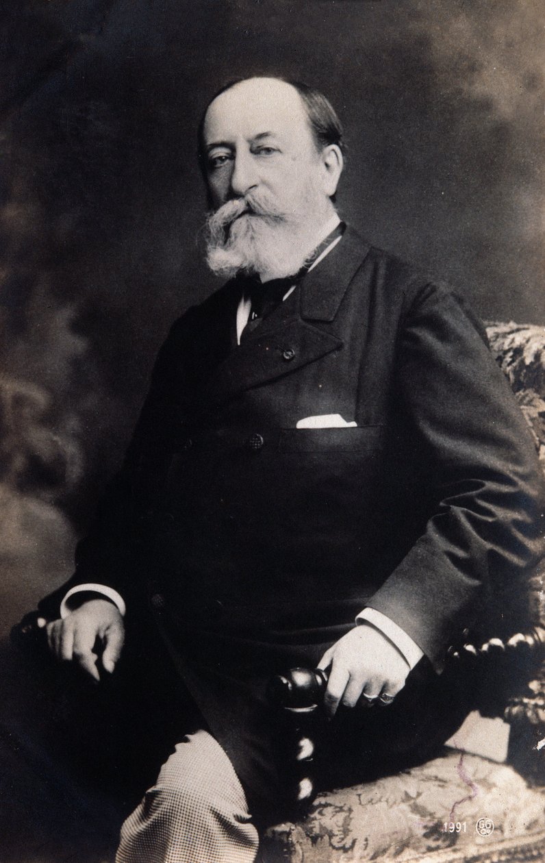 Retrato de Camille Saint Saens (foto a p/b) de Unknown photographer