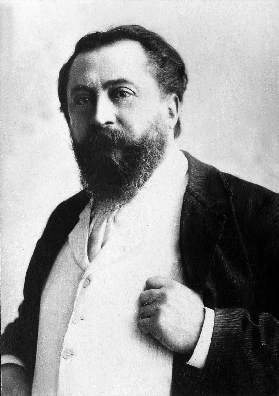 Retrato de Catulle Mendes (1841-1909), poetisa francesa. de Unknown photographer