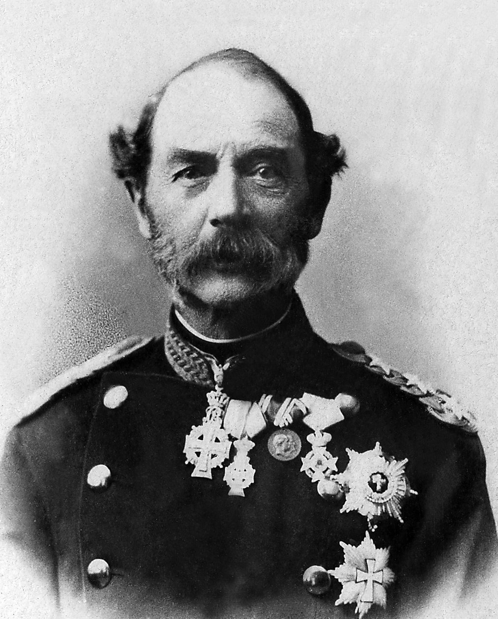 Retrato de Christian IX, Rei da Dinamarca (1818-1906). de Unknown photographer