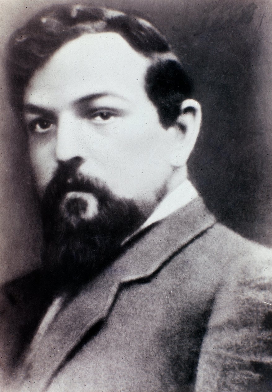 Retrato de Claude Debussy (foto a p/b) de Unknown photographer