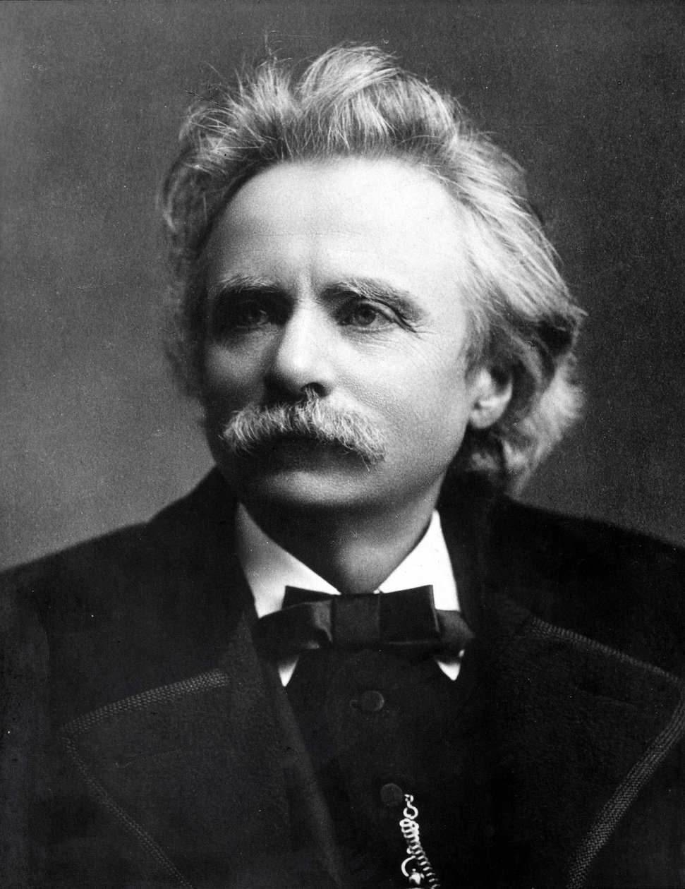 Retrato de Edvard Grieg (1843 - 1907) Compositor norueguês. de Unknown photographer