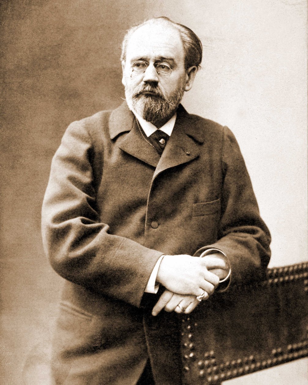 Retrato de Emile Zola (1840 - 1902) Escritor francês. de Unknown photographer