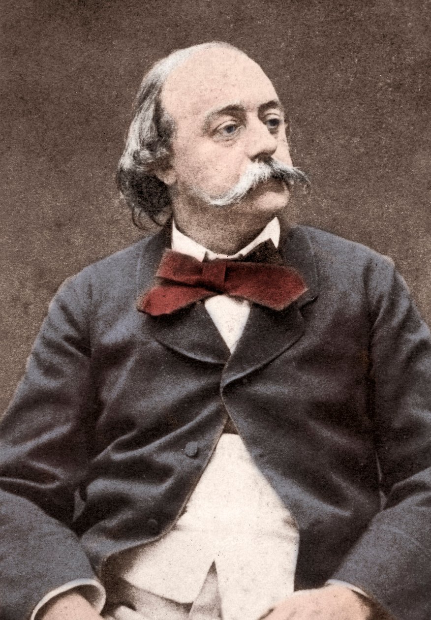 Retrato do escritor inglês Gustave Flaubert (1821-1880) de Unknown photographer