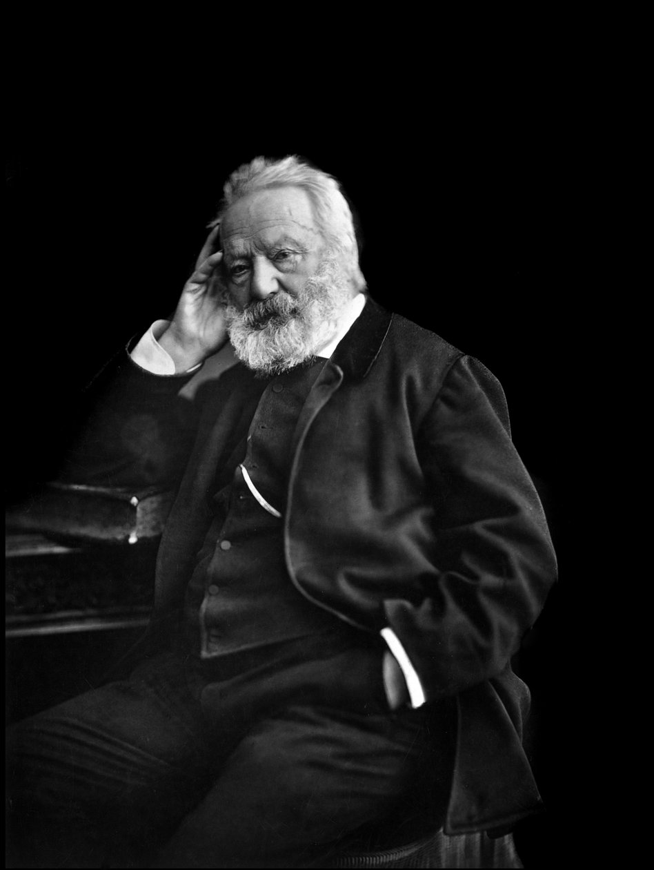 Retrato do escritor inglês Victor Hugo c.1880 (b/wphoto) de Unknown photographer