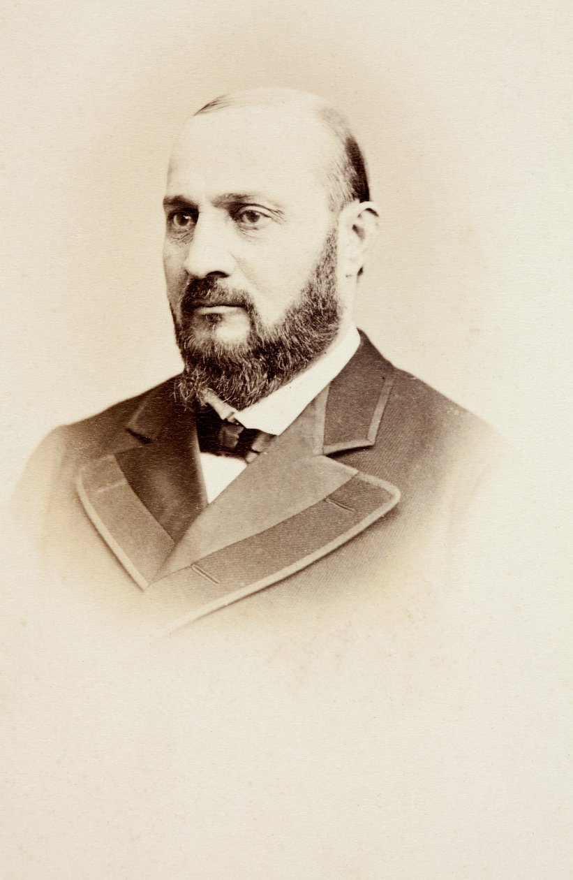 Retrato de Enrico Tamberlik, c.1860 (fotografia a preto e branco) de Unknown photographer