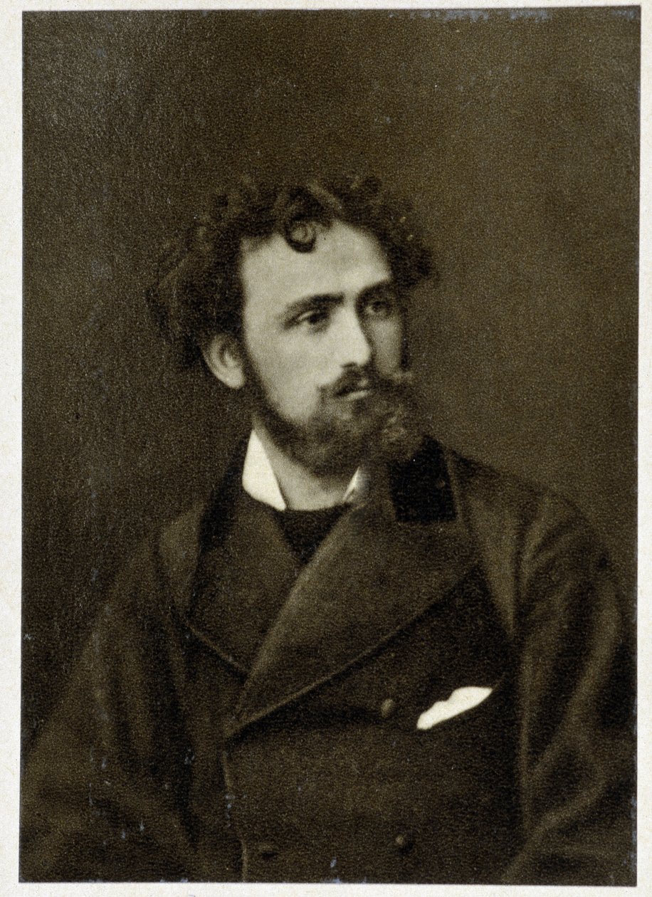 Retrato de Eugene Delacroix (1798 - 1863) em 1854. de Unknown photographer