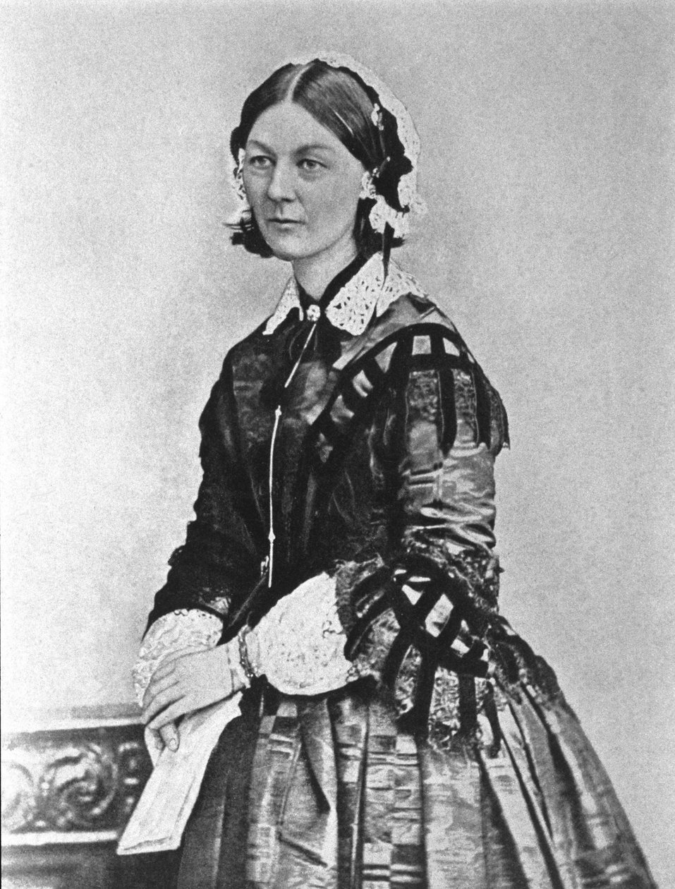 Retrato de Florence Nightingale (1820 - 1910). Fotografia do século XIX. de Unknown photographer