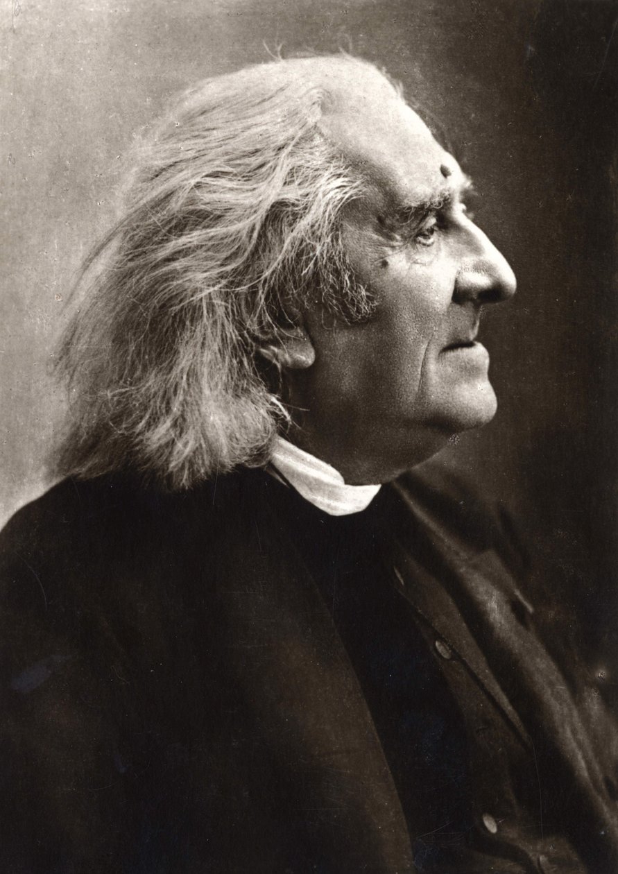 Retrato de Franz Liszt (1811-1886), compositor e pianista húngaro. de Unknown photographer
