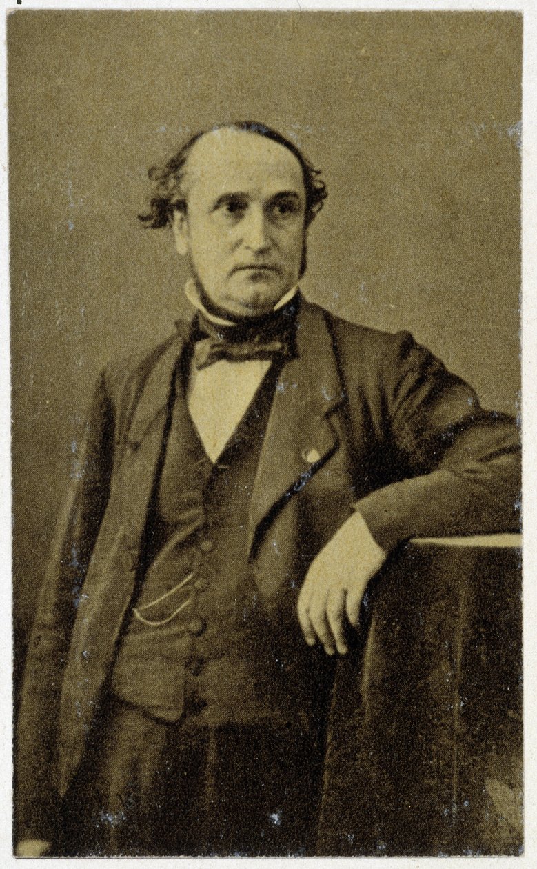 Retrato de Frédéric Sauvage em 1854, inventor francês (1786 - 1857): designer de uma hélice para barco a vapor. de Unknown photographer