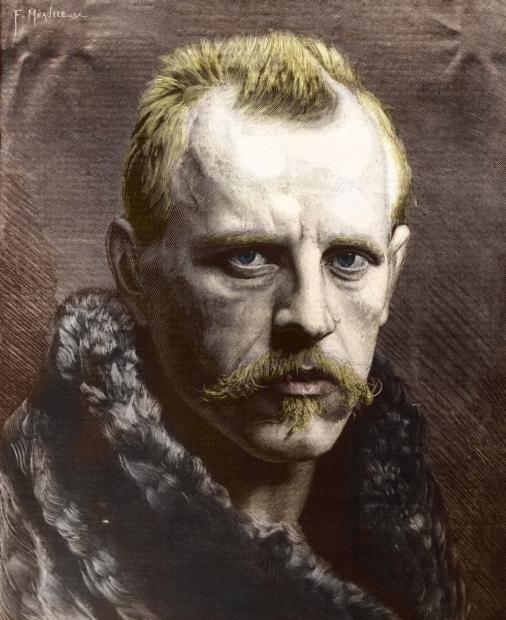 Retrato de Fridtjof Nansen (1861-1930) (gravura) de Unknown photographer