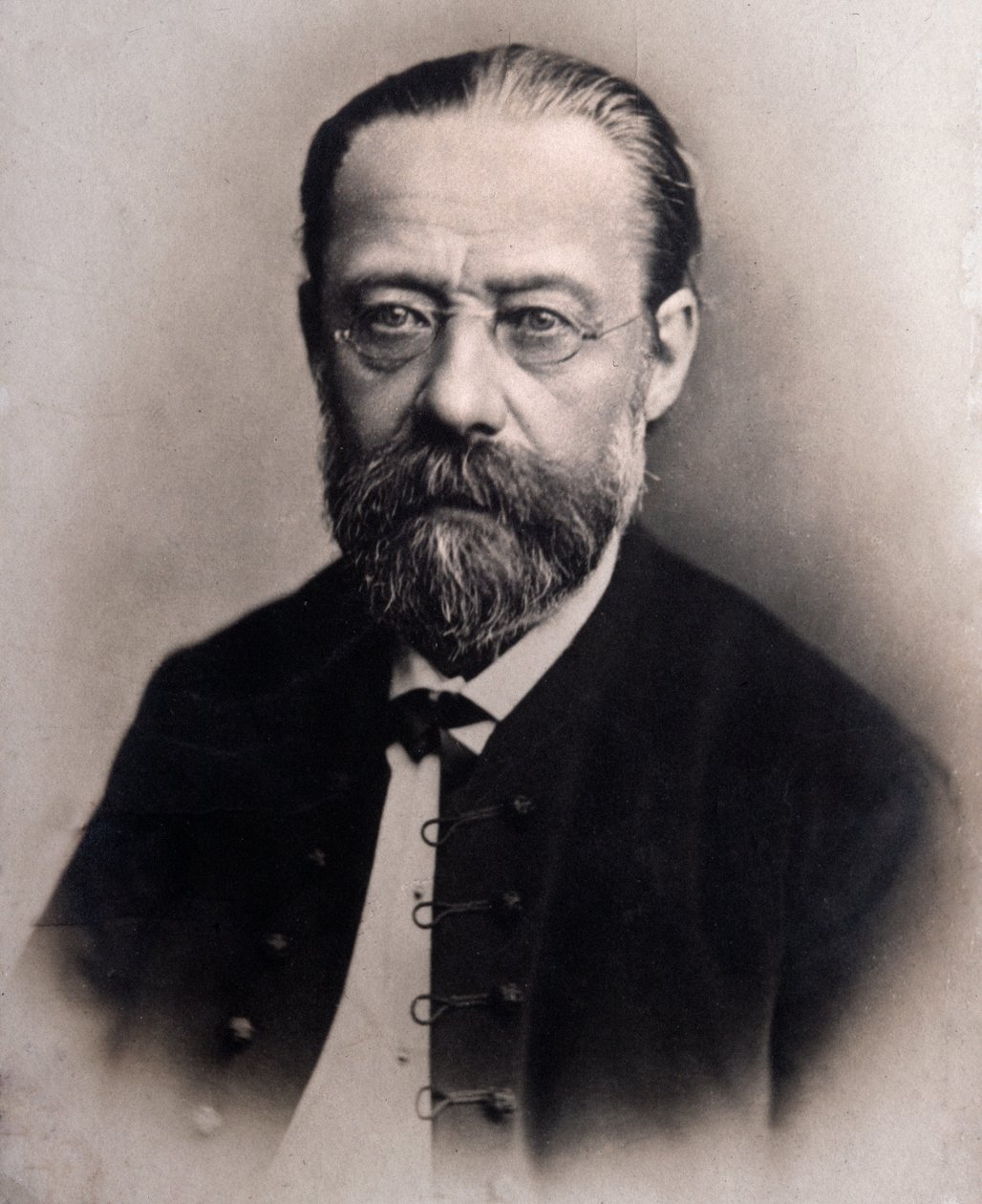Retrato de Friedrich Smetana (gravura após foto) de Unknown photographer