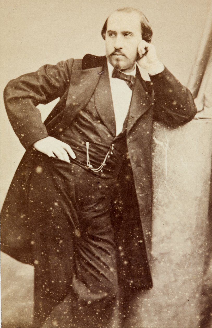 Retrato de Gabriel Fauré, c.1860 (fotografia a preto e branco) de Unknown photographer