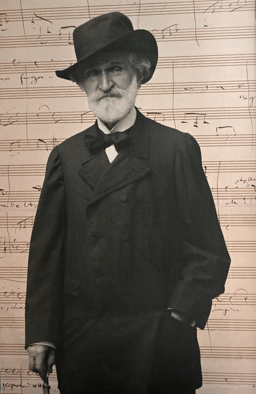 Retrato de Giuseppe Verdi (foto) de Unknown photographer