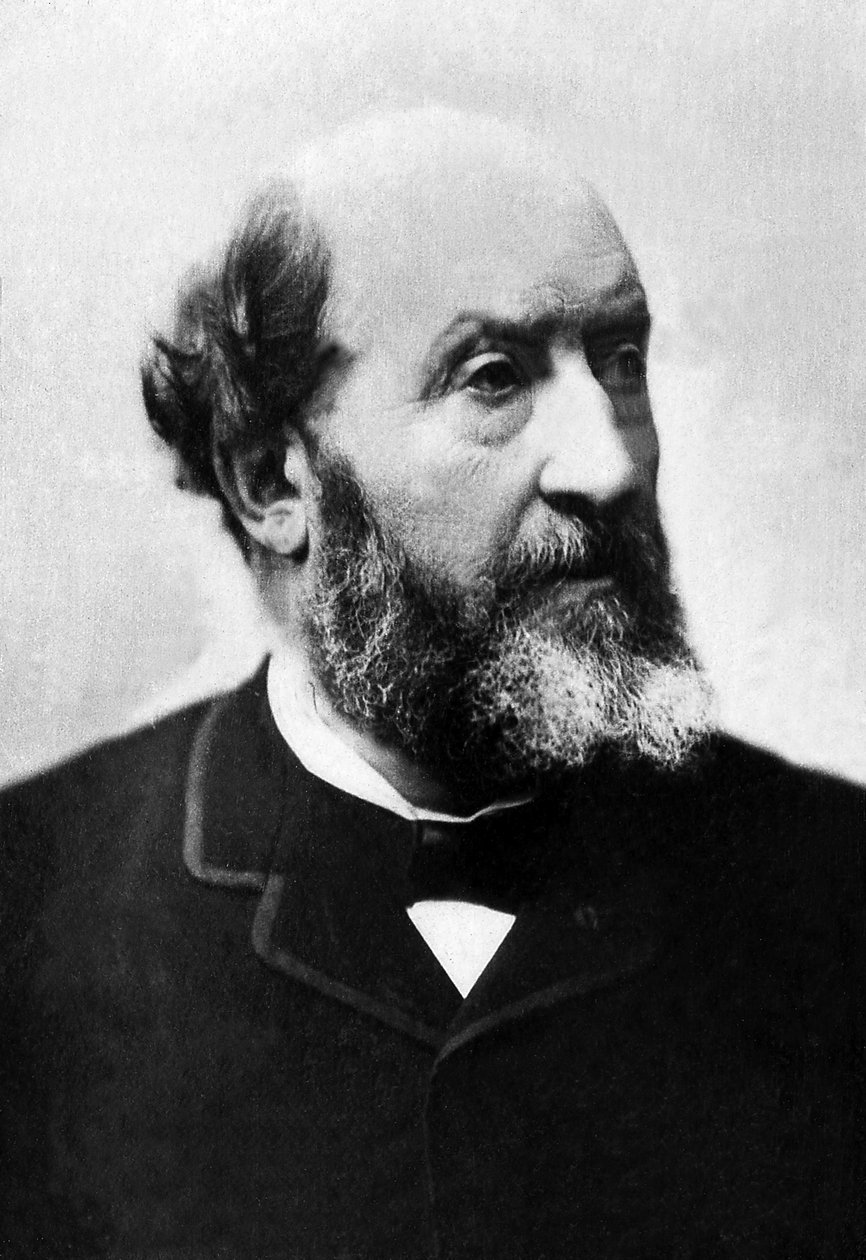 Retrato de Guillaume Victor Emile Augier (1820-1889), poeta e dramaturgo. de Unknown photographer
